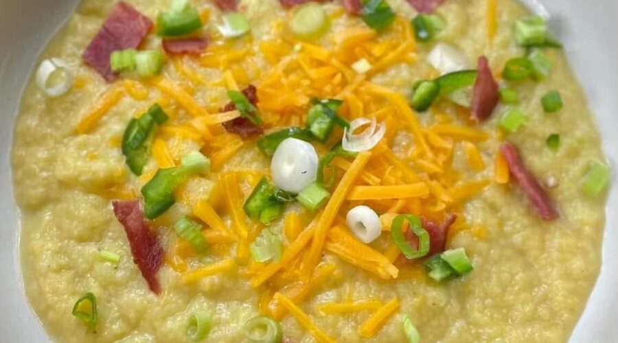 Loaded Cauliflower Soup