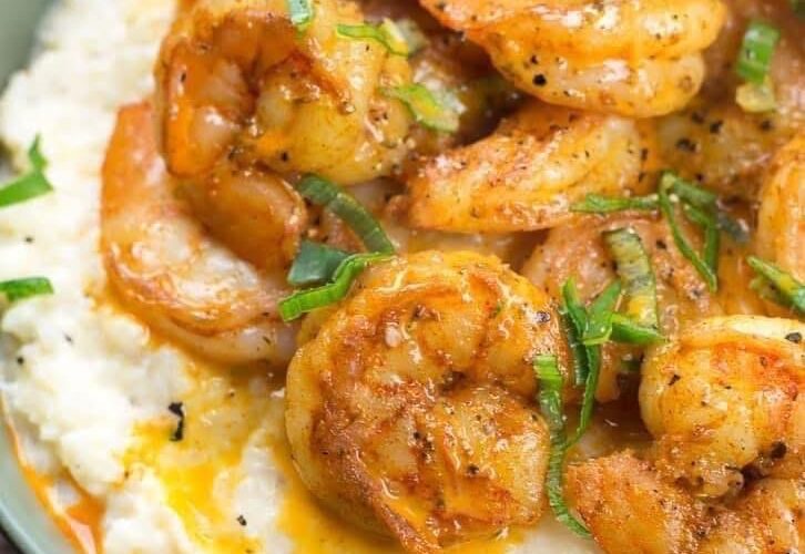 Shrimp & Cauliflower Grits